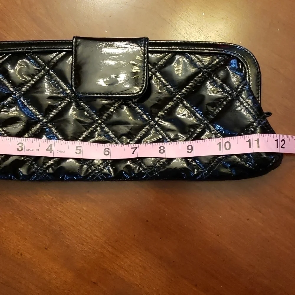 Black Quilted Evening Clutch Like New